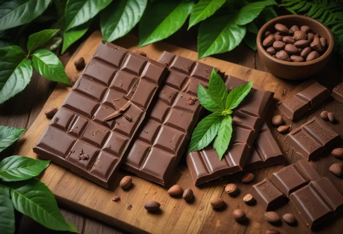 Mörk choklad och järn – en god kombination för hälsan! illustration