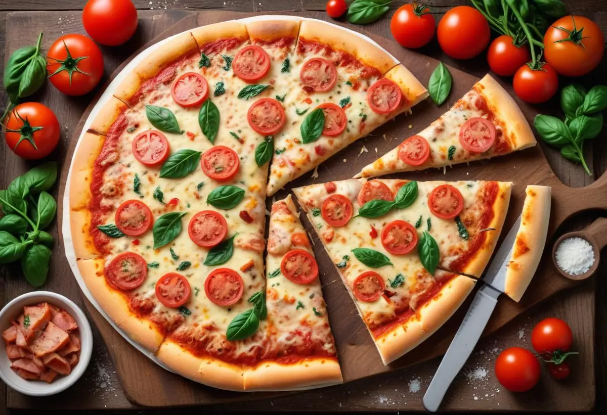 Tunnbrödspizza illustration